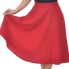 Steady Clothing High Waist Thrills 50's Swing Skirt Red