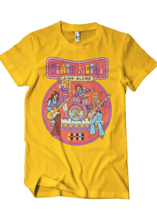 Steven Rhodes Death Metal Sing-Along T-Shirt Yellow