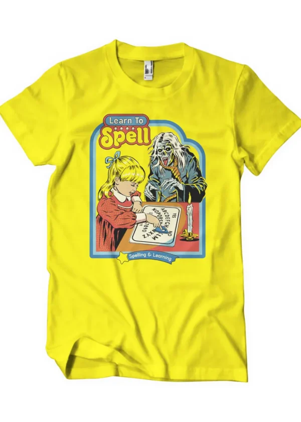 Steven Rhodes Learn To Spell T-Shirt Yellow