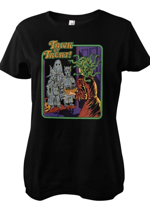 Steven Rhodes Trick Or Treat Girly T-Shirt Black