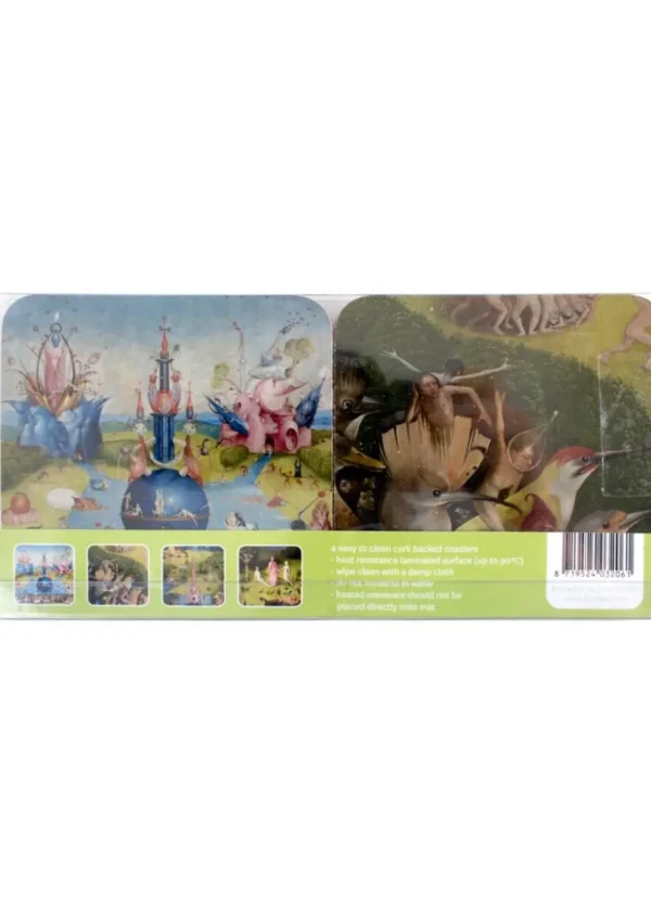 Succubus Art Garden Of Earthly Delights Bosch Set of 4 Coasters