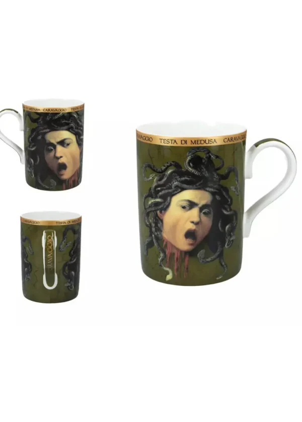 Succubus Art Mug de Caravaggio Medusa's Mug Green