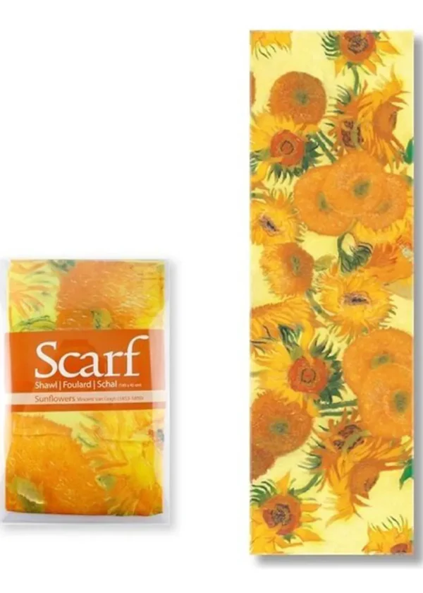 Succubus Art Sunflowers van Gogh Scarf