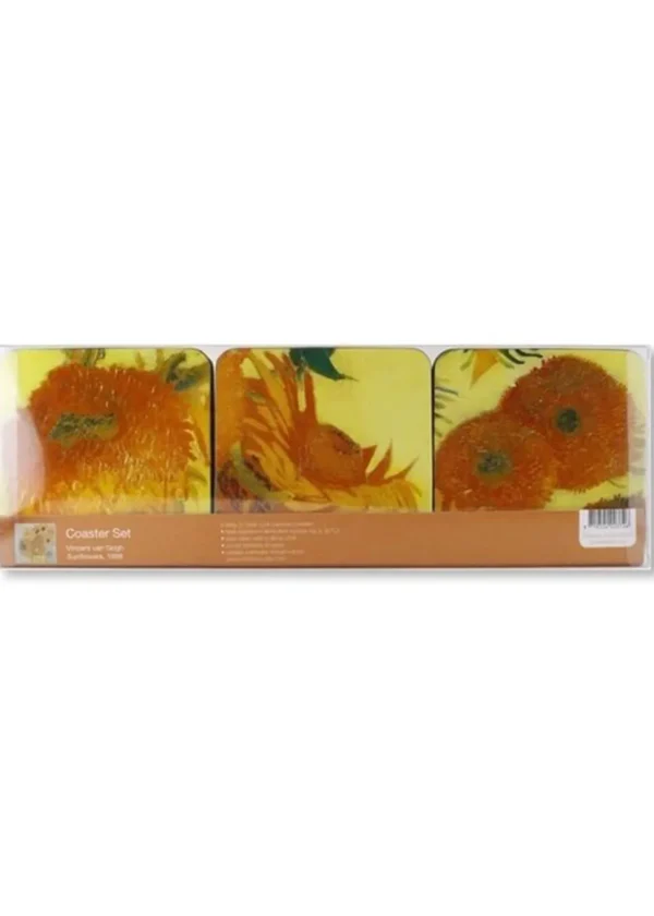 Succubus Art Sunflowers van Gogh Set of 6 Coasters