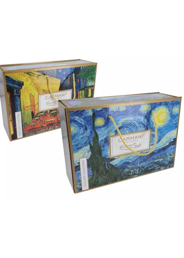 Succubus Art van Gogh Starry Night Set of 2 Cups And Saucers