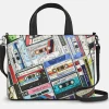 Succubus Bags Books Back to the 80s Leather Grab Bag Black