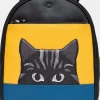 Succubus Bags Books Block Cat Backpack Black