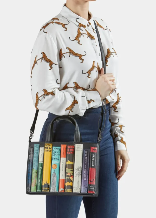 Succubus Bags Books Bookworm Leather Grab Bag Brown