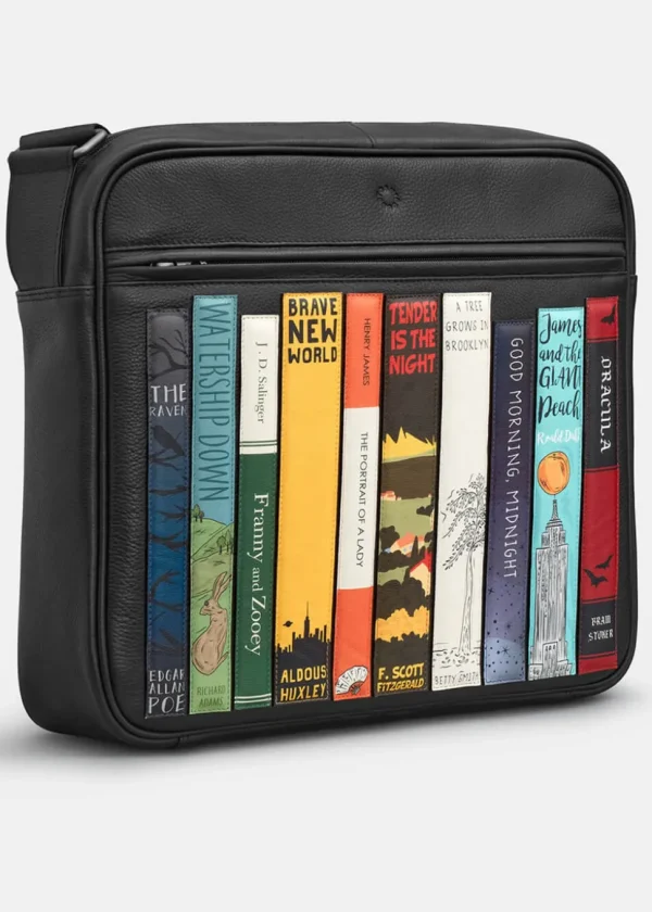 Succubus Bags Books Bookworm Messenger Bag Black