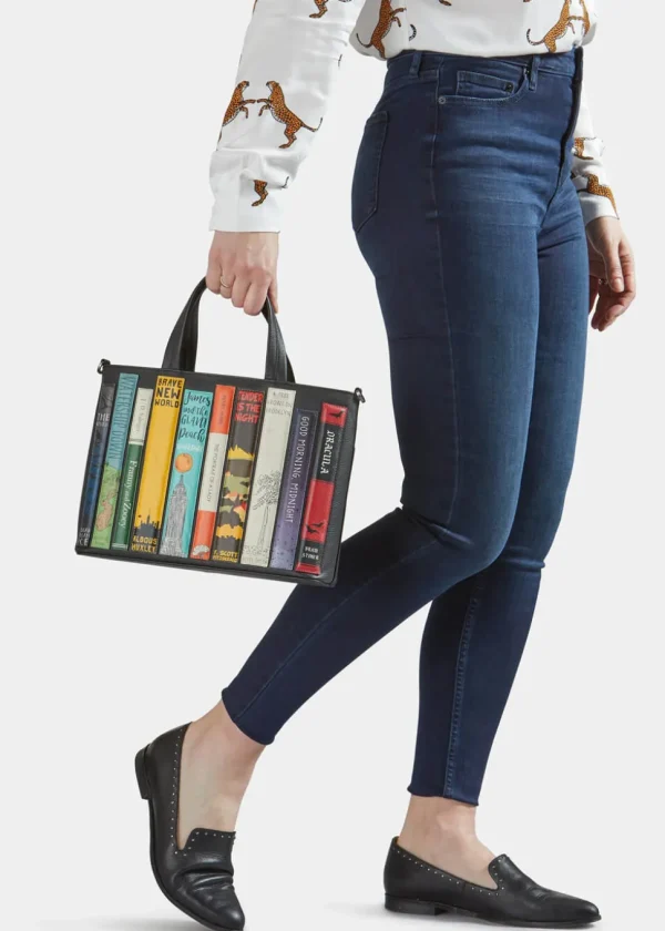 Succubus Bags Books Bookworm Leather Grab Bag Brown