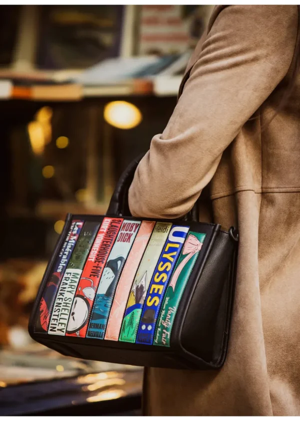 Succubus Bags Books Classic Bookworm Vegan Grab Bag Black