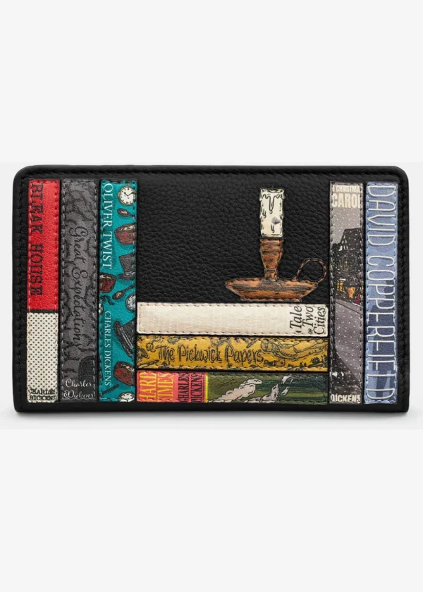 Succubus Bags Books Dickens Bookworm Leather Wallet Black