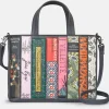 Succubus Bags Books Emily Bronte Bookworm Leather Grab Bag Grey