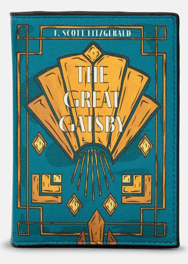 Succubus Bags Books Great Gatsby Vegan Zip Around Wallet Black
