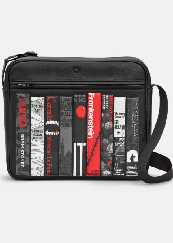 Succubus Bags Books Horror Bookworm Messenger Tas Zwart