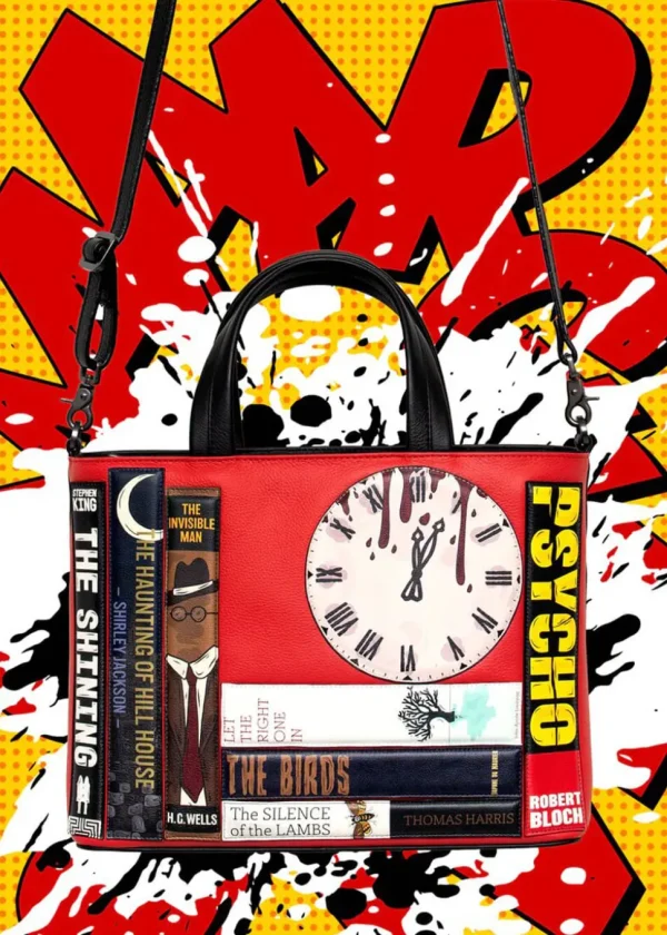 Succubus Bags Books Horror Bookworm Leather Grab Bag Red