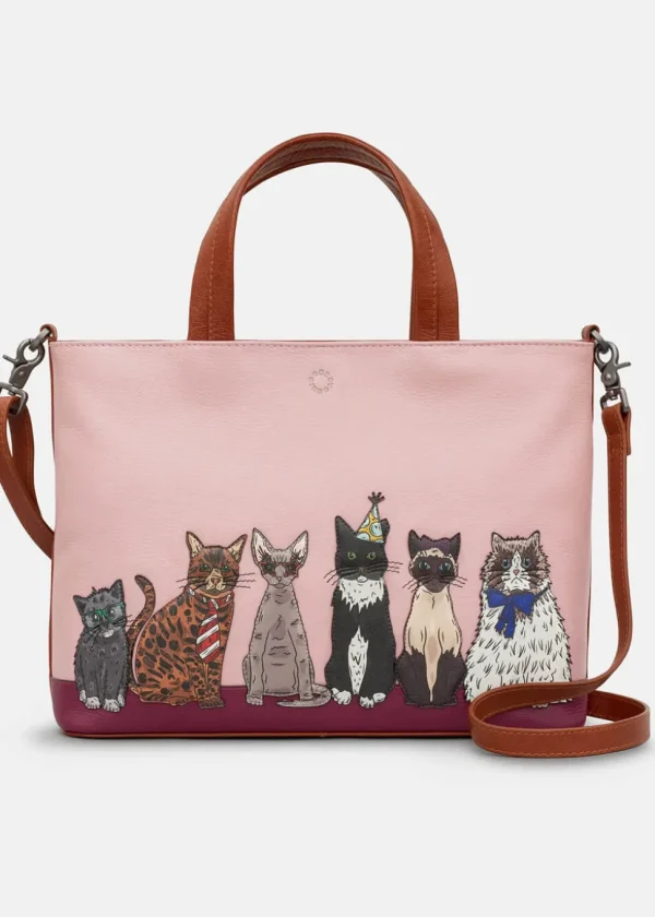 Succubus Bags Books Party Cats Grab Bag Pink