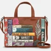 Succubus Bags Books Shakespeare Bookworm Leather Grab Bag Brown