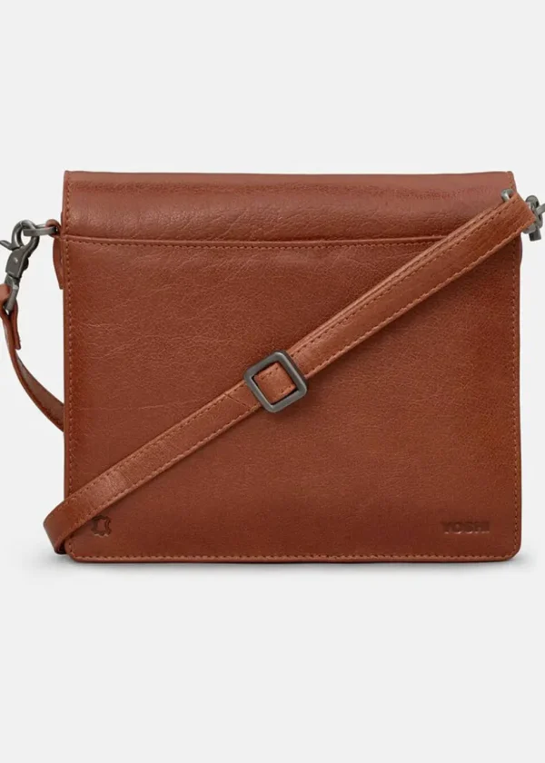 Succubus Bags Books Shakespeare Bookworm Leather Flap Crossbody Bag Brown