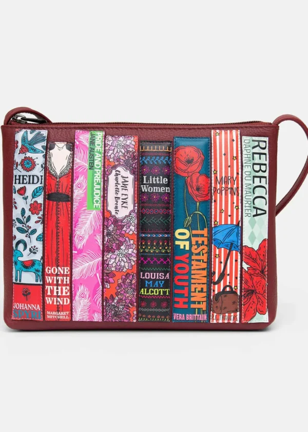 Succubus Bags Books Women Bookworm Crossbody Bag Winered