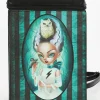 Succubus Bags Bride of Frankenstein Striped Backpack Black