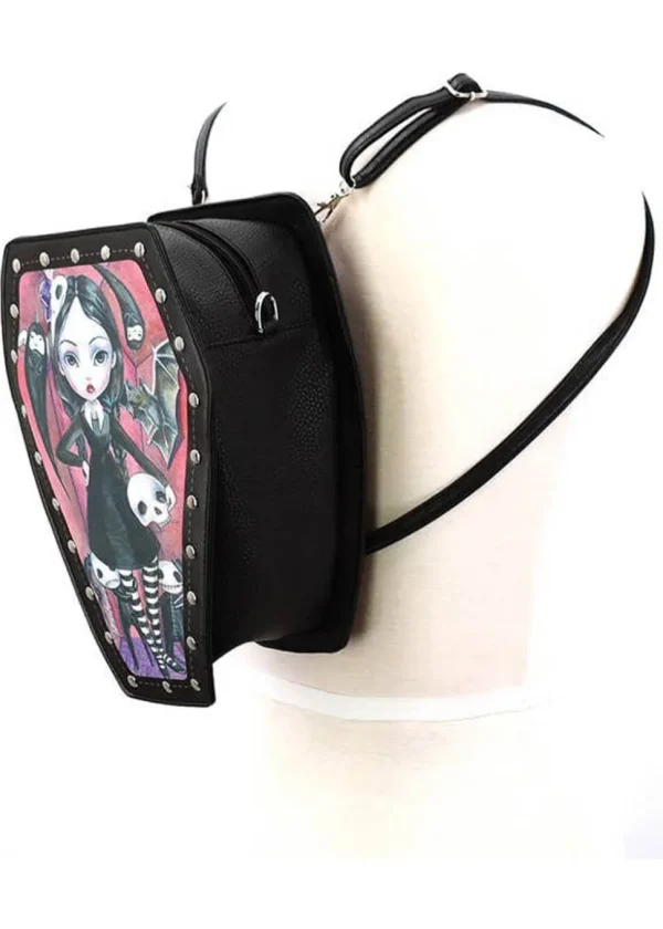 Succubus Bags Coffin Girl Shoulderbag Backpack Black
