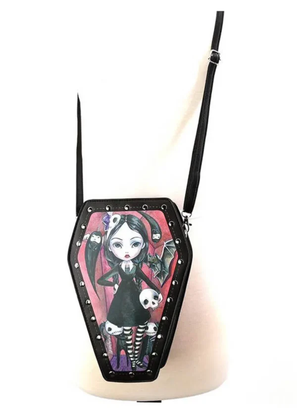 Succubus Bags Coffin Girl Shoulderbag Backpack Black