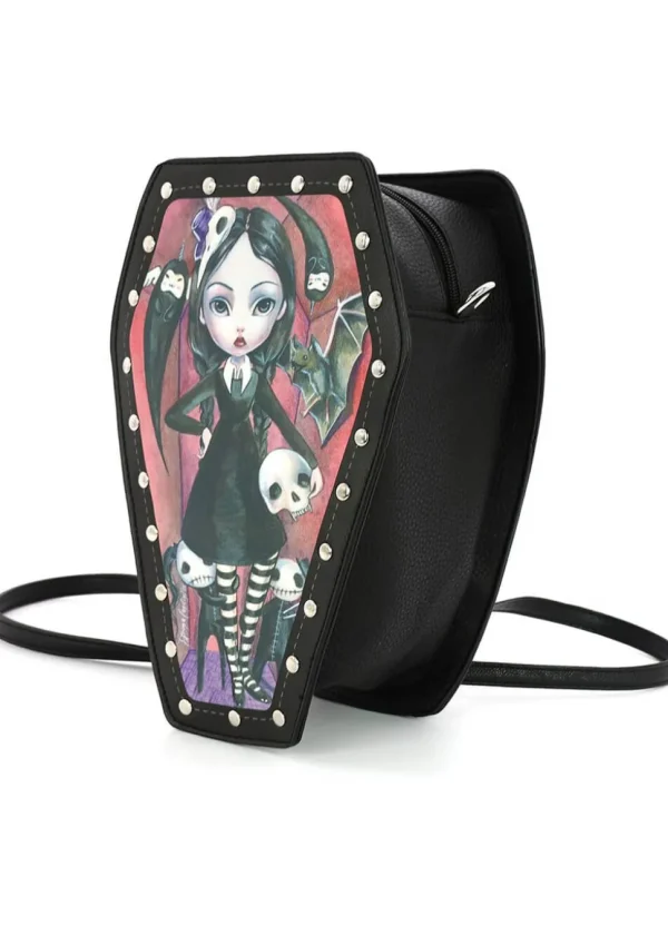 Succubus Bags Coffin Girl Shoulderbag Backpack Black
