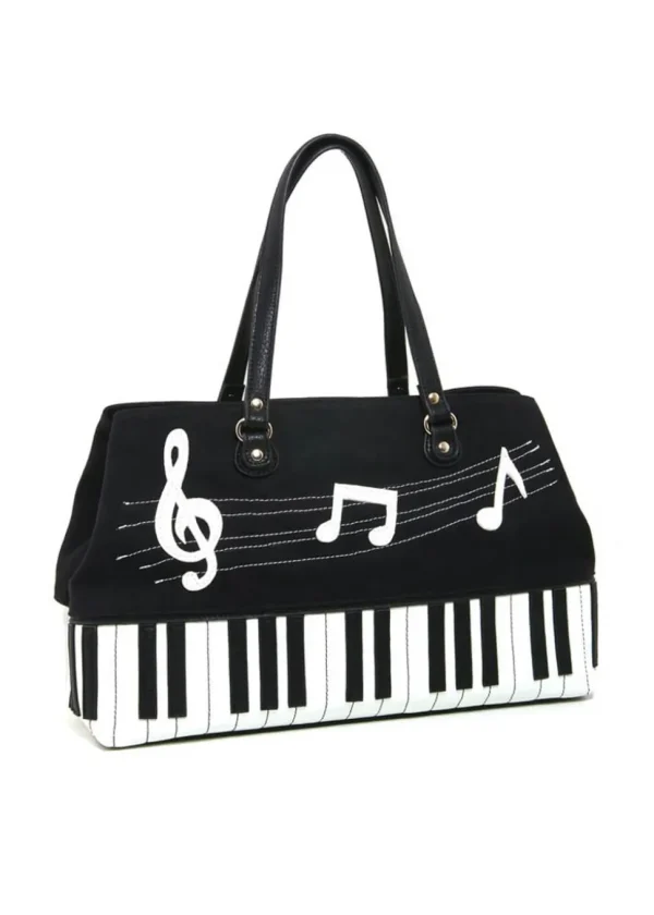 Succubus Bags Music Notes Piano Bag Black