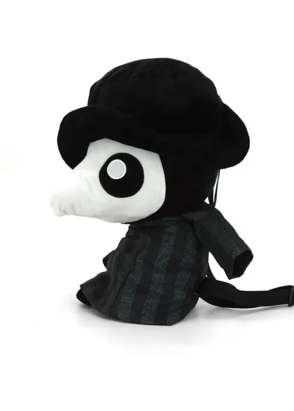 Succubus Bags Plague Doctor Plushie Backpack Black
