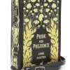 Succubus Bags Pride and Prejudice Floral Book Bag Black