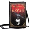 Succubus Bags The Raven Edgar Allan Poe Book Shoulderbag Black