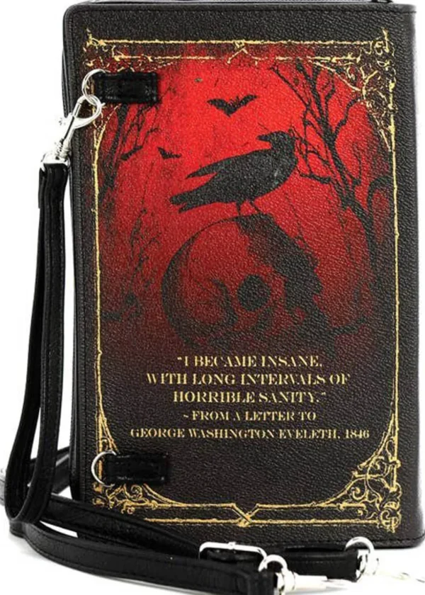 Succubus Bags The Raven Edgar Allan Poe Book Shoulderbag Black