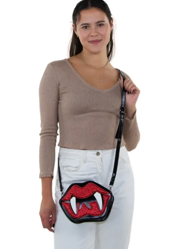 Succubus Bags Vampire Mouth Shoulderbag Red
