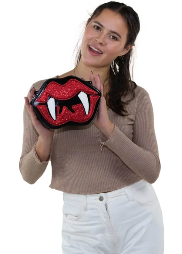 Succubus Bags Vampire Mouth Shoulderbag Red