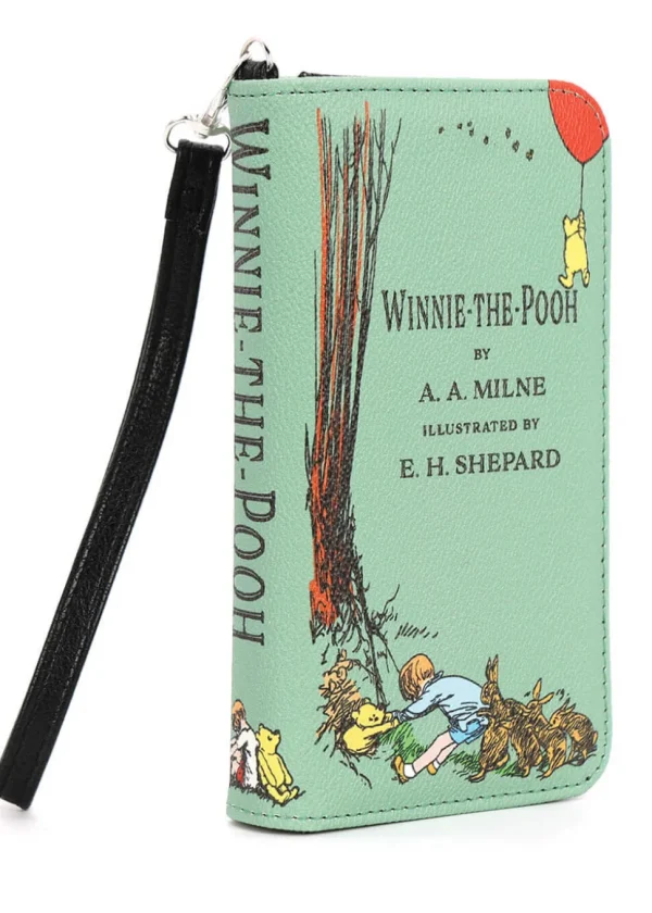 Succubus Bags Winnie the Pooh Book Wristlet Wallet Green