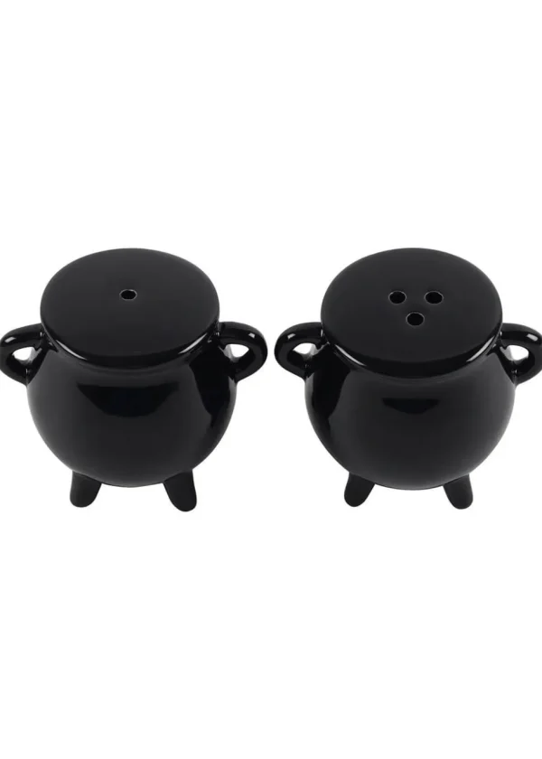Succubus Cauldron Salt & Pepper Set Black