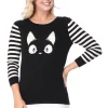 Succubus Clothing Kitty Cat Jumper Black