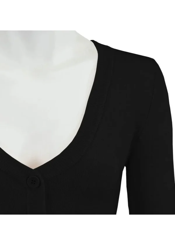 Succubus Clothing Retro Short 50's Cardigan Black