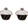 Succubus Crystal Cupcake Earrings Black