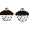 Succubus Crystal Cupcake Earrings White