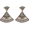 Succubus Crystal Fan Old Hollywood Glamour 20's Earrings
