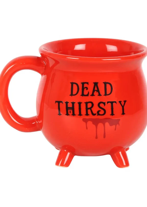 Succubus Dead Thirsty Cauldron Mug Red