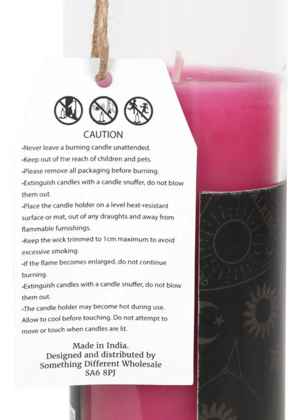 Succubus Friendship Spell Candle in Glass Flowers