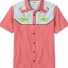 Succubus Gents Atomic Flamingo Shirt Pink
