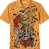 Succubus Gents Skull Rock And Roll Shirt Yellow