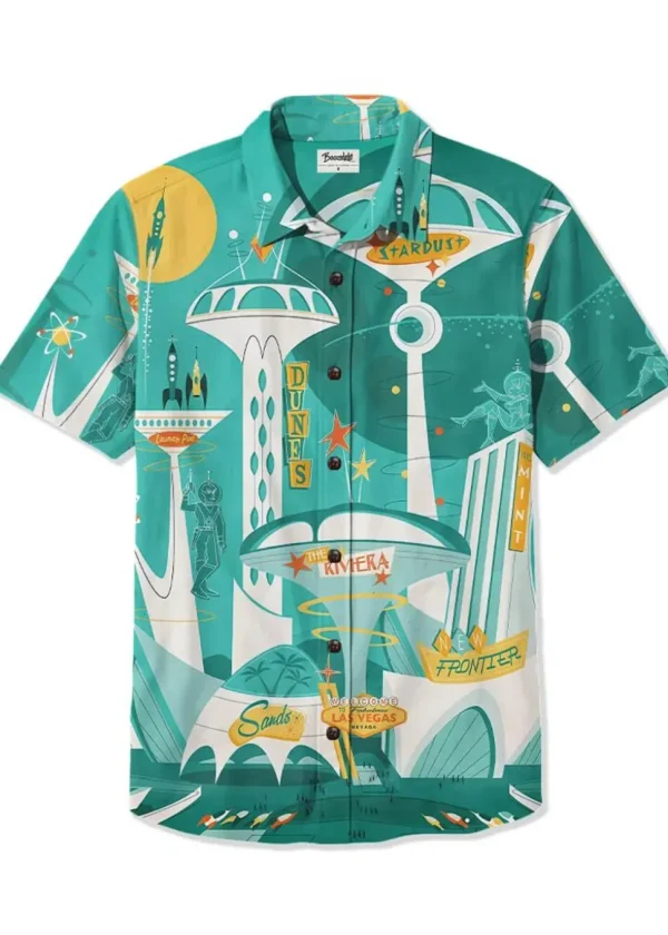 Succubus Gents Space City Shirt Blue