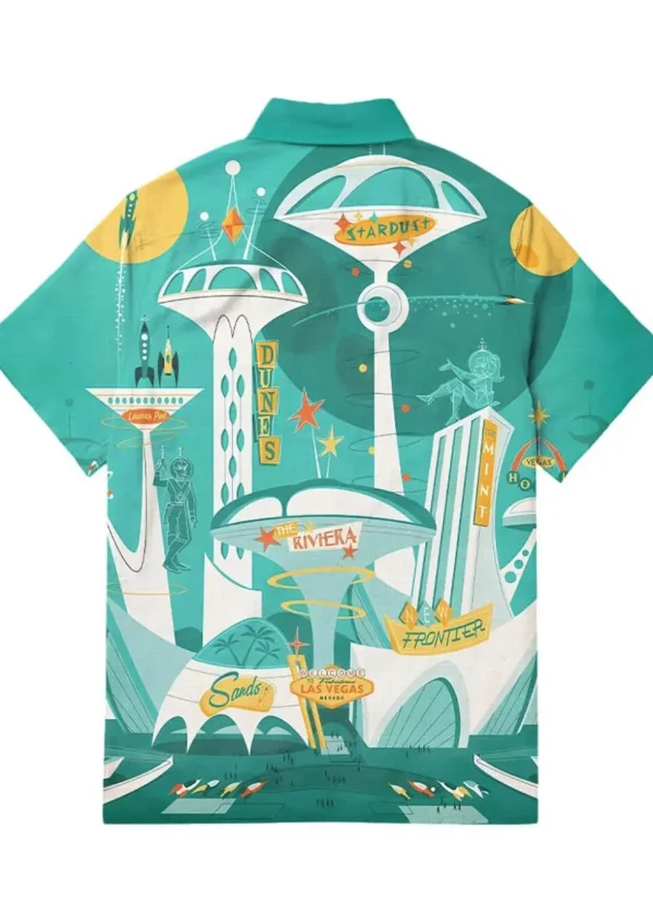 Succubus Gents Space City Shirt Blue