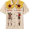 Succubus Gents Star Cowgirl Shirt Beige Yellow