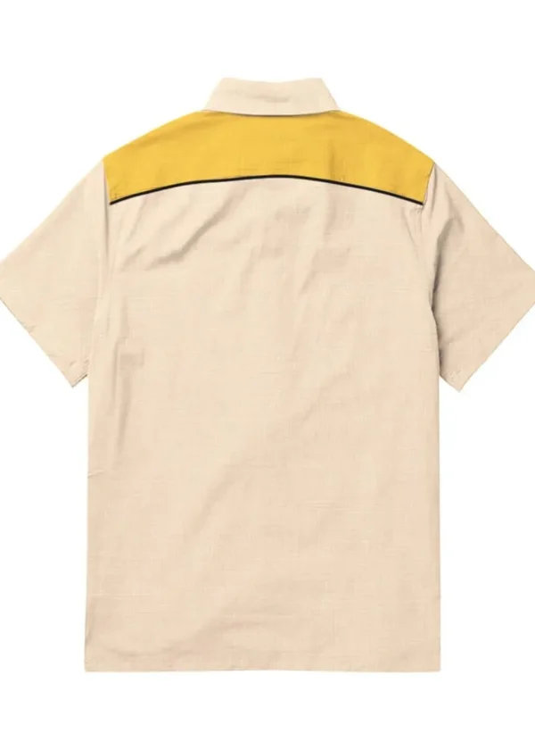 Succubus Gents Star Cowgirl Shirt Beige Yellow